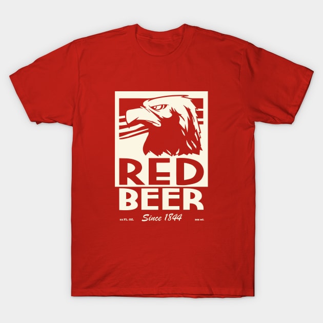 Red beer T-Shirt by grekhov